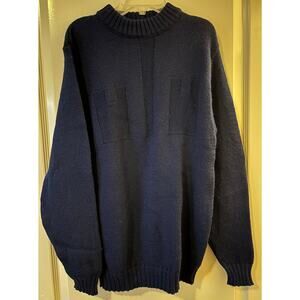 Vintage Jean Claude Killy By Eagle Shirtmakers Worsted Wool Ski Sweater Large